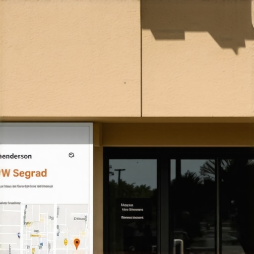 Henderson Business Google Maps Optimization Business storefront in Henderson with Google Maps interface