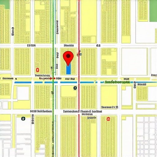 Map of Henderson with business locations highlighted in Google Maps
