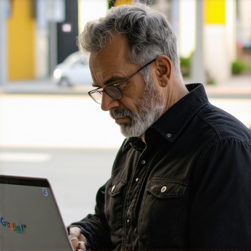 A Henderson entrepreneur working on her laptop to optimize her Google My Business listing.