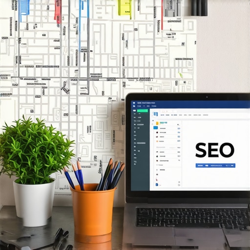 SEO Tools for Local Optimization Workspace with SEO analytics tools and Henderson city map
