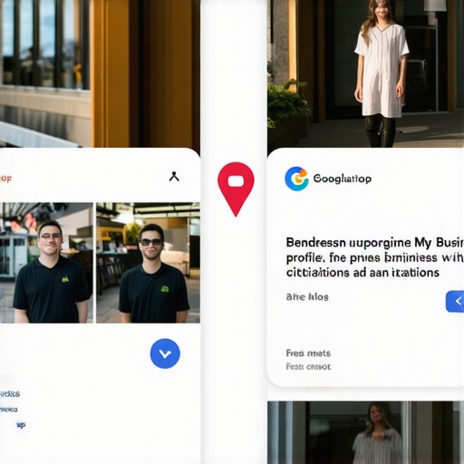 Henderson business owners optimizing Google My Business profile with updated photos and citations.