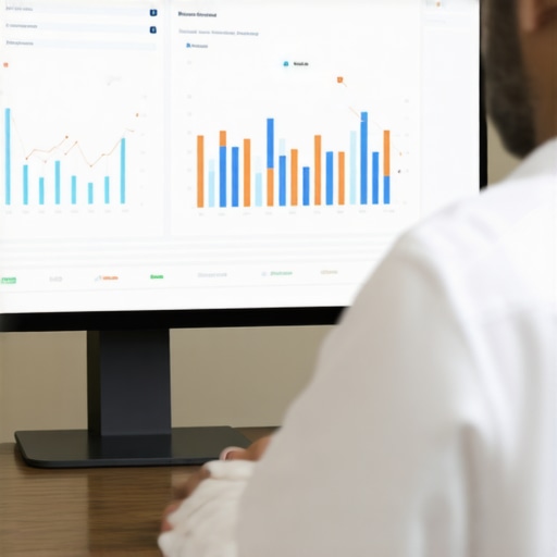 Person analyzing local SEO data on a computer in Henderson