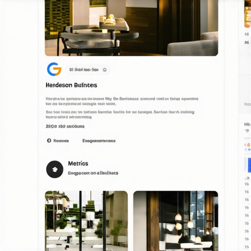 Google My Business profile highlighting complete attributes and active customer interactions.
