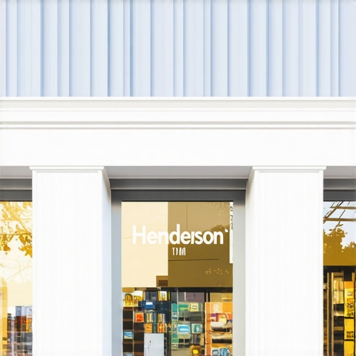 A welcoming Henderson retail shop exterior with prominent signage.